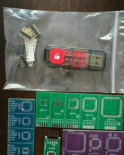 a picture from one of the many "STM32 decryptor" listings on Xianyu